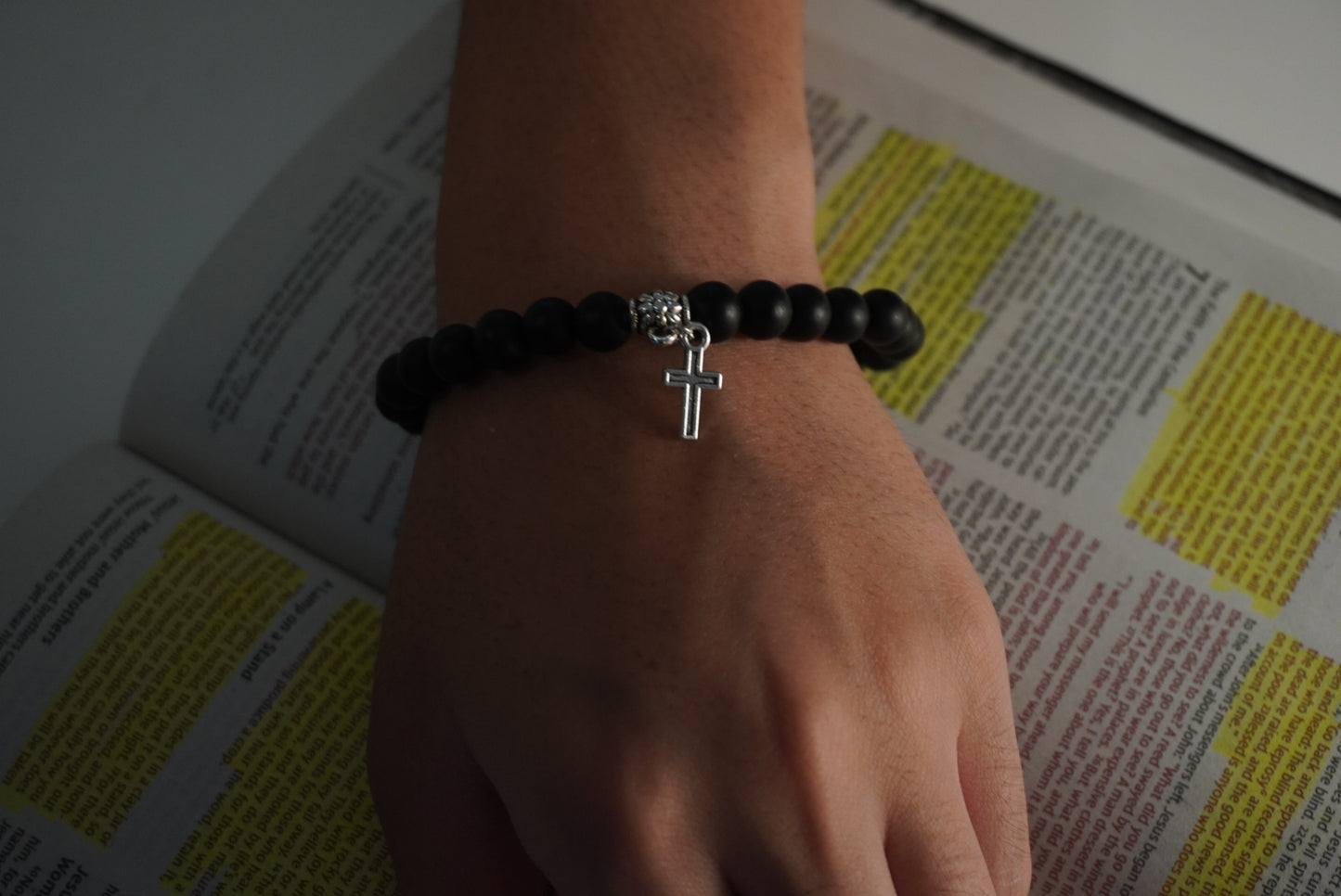 Silver Cross bracelet