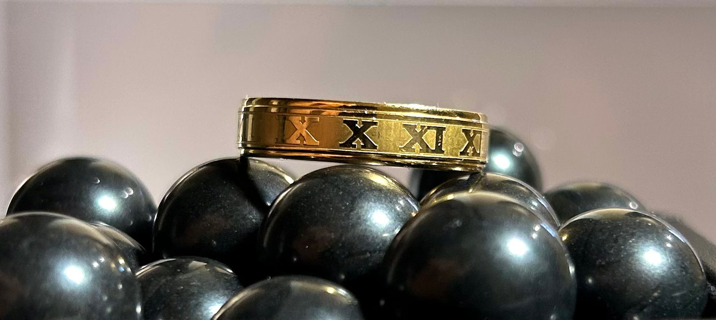 Roman numeral ring