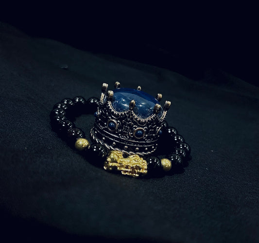 black and gold bracelet