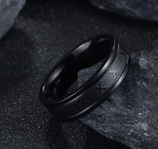 Roman numeral ring